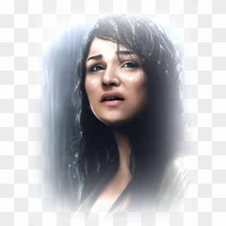 #woman #sad #girl #people #face #portrait #black #ftestickers - Girl, HD Png Download