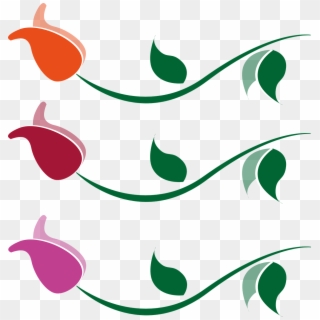 Orange Red Wine Red Pink Flower Png Image - Drawing Logo Rose, Transparent Png