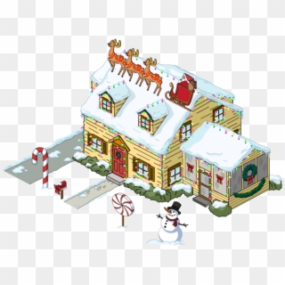 Building Griffinhouse Christmas@2x - Family Guy Christmas House, HD Png Download