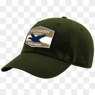 Forest Green Ducks Flying Woven Patch Dad Hat - Baseball Cap, HD Png Download