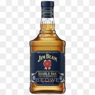Jim Beam Double Oak Bourbon Whiskey 0,7 L - Jim Beam Double Oak Twice Barreled, HD Png Download
