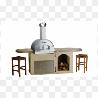 Bull Pizza Q Outdoor Pizza Kitchen Island - Bull Pizza Oven Outdoor Kitchen, HD Png Download