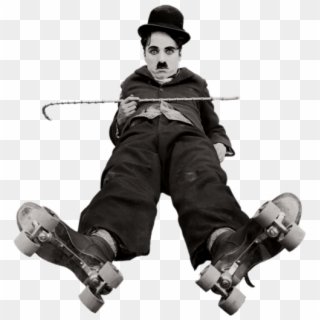 Charlie Chaplin With Skates - Charlie Chaplin Transparent Background, HD Png Download