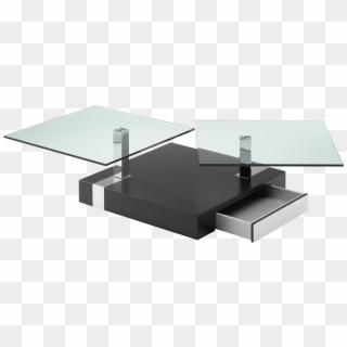 Swivel Coffee Table With Drawers, Square Glass Table - Avoca Coffee Table Bacher Tische, HD Png Download