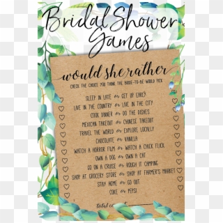 Bridal Shower Games That Are Actually Worth Playing - Poster, HD Png Download