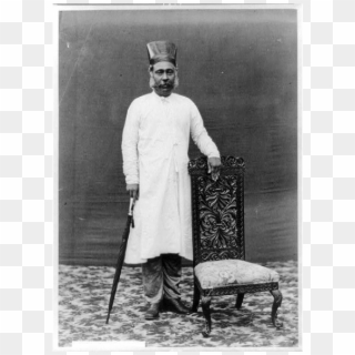 128 Years Old Studio Photo Of A Parsi Man Of Mumbai - Standing, HD Png Download