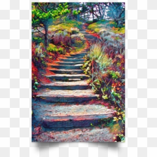 Satin Poster Stairway To Heaven By Joe Lach - Visual Arts, HD Png Download