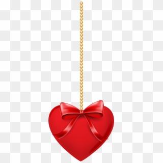 View Full Size - Hanging Heart Clipart Png, Transparent Png