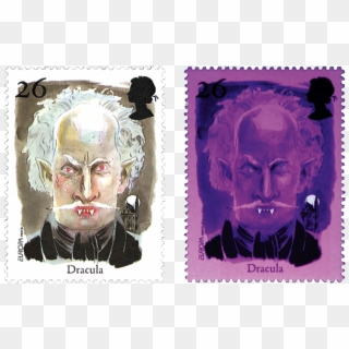 Novelty Stamps Great Britain Dracula Phosphor Teeth - Dracula, HD Png Download
