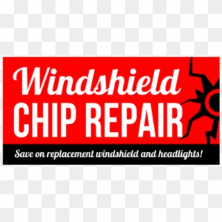 Vinyl Windshield Chip Repair Banner With Crack Graphic - Somerset House, HD Png Download