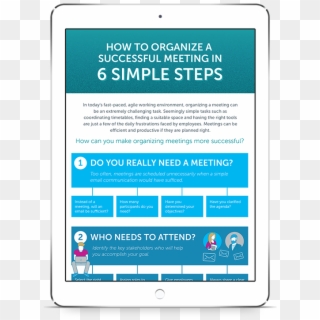 Download The Infographic Find Out More - Successful Meeting Steps, HD Png Download