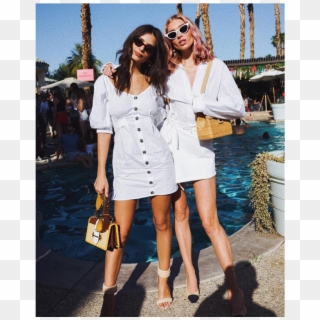Models Emily Ratajkowski And Elsa Hosk Twinned It Up - Coachella 2019 Influencer Outfits, HD Png Download