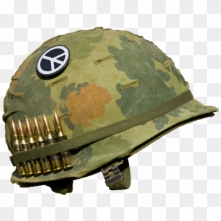 #war #soldier #bullets #vietnam #usarmy #helmet #combat - Vietnam War Helmet Art, HD Png Download