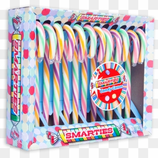 Stuff That Stocking 12-pk Candy Canes For Just $1 - Smarties, HD Png Download