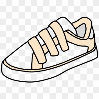 Sneakers, Velcro, White, Cream, Png - Clipart Sneakers Velcro, Transparent Png