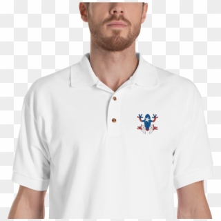 Pr Coquí Embroidered Polo Shirt - Embroidery T Shirt Mockup, HD Png Download