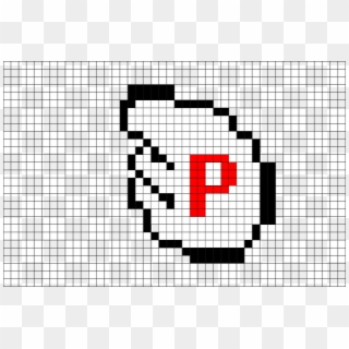 Brik Pixel Art - P En Pixel Art, HD Png Download