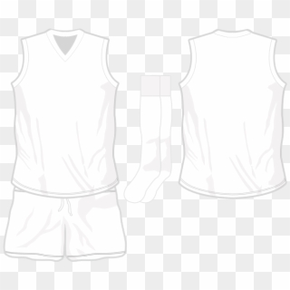 Basketball Jersey Outline Template - Afl Jersey Photoshop Template, HD Png Download