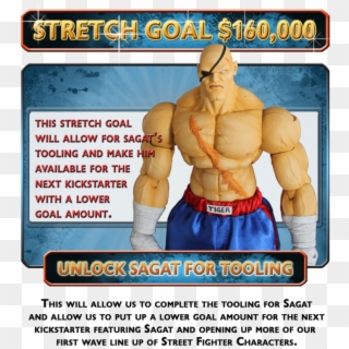 Capo Street Fighter Sagat Stretch Goal - Barechested, HD Png Download