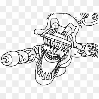 Nightmare Foxy Coloring Pages 3 By Susan - Nightmare Foxy Coloring Page, HD Png Download
