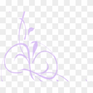 Swirls Clipart Purple - Grey Flowers Clipart Png, Transparent Png