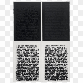 Glenn Ligon In With Open Eyes - Untitled: Four Etchings, HD Png Download