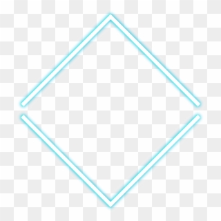 Square Sticker - Neon Glowing Square Png, Transparent Png