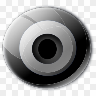 Camera Lens Black Focus Gadget Gray Grey - Lente De Camera Transparente, HD Png Download