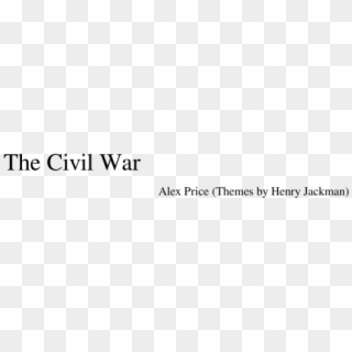 The Civil War Sheet Music Composed By Alex Price - Music, HD Png Download