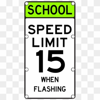School Speed Limit Sign - Speed Limit Sign, HD Png Download