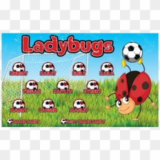 3'x5′ Vinyl Banner Ladybugs - Cartoon, HD Png Download