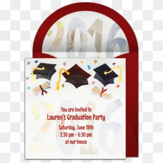 Grad Clipart Graduation Invitation, HD Png Download