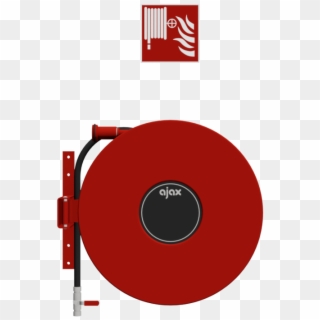 Fire Hose Reel Wall Mounted Swiveling - Fire Hose Cabinet Revit Family, HD Png Download