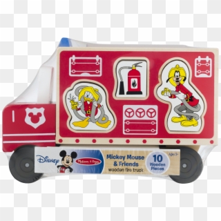 Disney Baby Mickey Mouse & Friends Wooden Fire Truck, - Mickey Mouse, HD Png Download