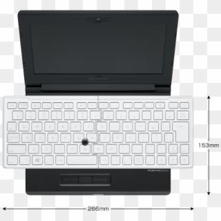 Portabook Xmc10 Laptop With Foldable Keyboard Launched - Windows キーボード, HD Png Download