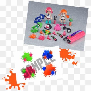 Along With Two Squid Figures, Effect Parts And More - Figma Splatoon, HD Png Download