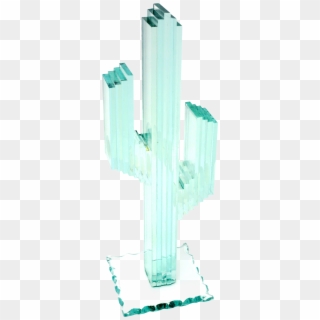 12 Tall Stacked Glass Saguaro Cactus On Chairish - Christian Cross, HD Png Download
