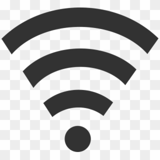 Wlan Signal Black Wireless Network Connection - Logo Wifi, HD Png Download
