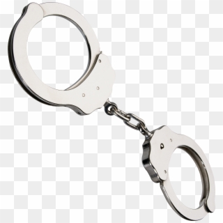 Silver Handcuffs - Hand Cuffs Png, Transparent Png