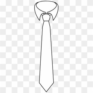 Tie Clipart Long Tie - White Tie Clip Art, HD Png Download