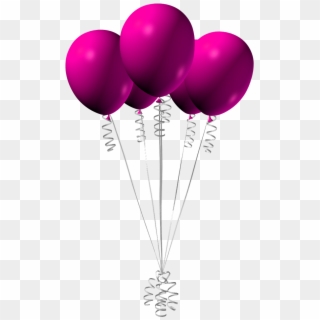 Pink Birthday Balloons Png , Png Download - Pink Balloons Png Transparent Background, Png Download