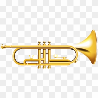 Trumpet Png - Golden Trumpet, Transparent Png