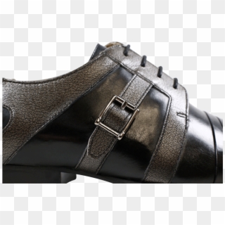 Oxford Shoes Ricky 2 Crust Aztek Black Smoke Buckle - Leather, HD Png Download