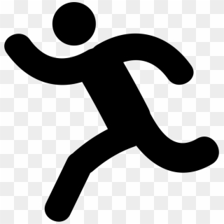 Png File - Running Person Icon Png, Transparent Png