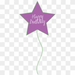 Free Birthday Balloons Clipart For Party Decor Websites - Purple Happy Birthday Balloons Png, Transparent Png