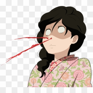 Blood Nose Png - Anime Bloody Nose Png, Transparent Png