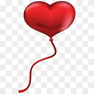 Heart Balloons Png High Quality Image - Red Heart Balloon Clip Art, Transparent Png