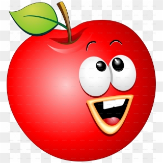 Apple Fruit Cartoon Png, Transparent Png