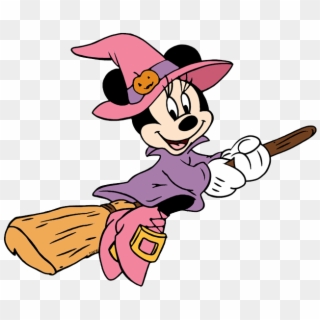 Minnie Mouse Clipart Witch - Minnie Mouse Halloween Witch, HD Png Download