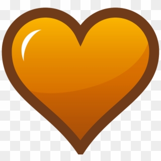 Heart Clipart Png File Tag List, Heart Clip Arts Svg - Orange Heart Clip Art, Transparent Png